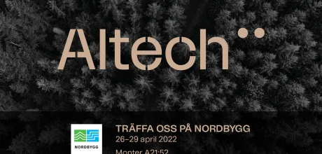 Möt Altech på Nordbygg i monter A21:52