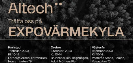 Altech ställer ut på ExpoVärmeKyla 